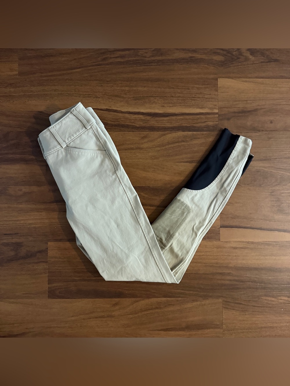 Women’s Size 24L Tan Tailored Sportsman Knee Patch Horseback Riding Breeches